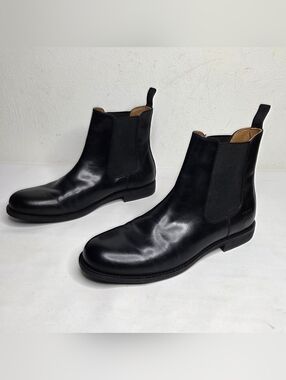 Frye And Co. Hank Leather Chelsea Boots Mens 11M Black Ankle Classic Minimalist